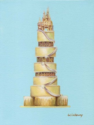 Framed Cinderella&#39;s Cake Print
