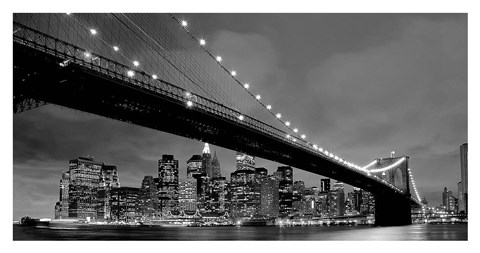 Framed Brooklyn Bridge View Print