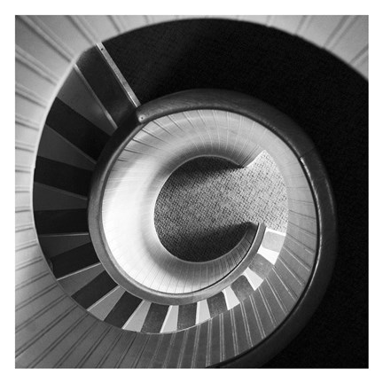 Framed Spiral Staircase No. 4 Print