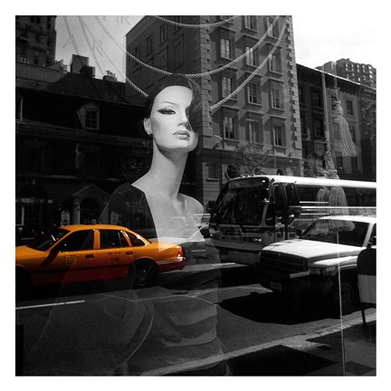 Framed Urban Reflection Print