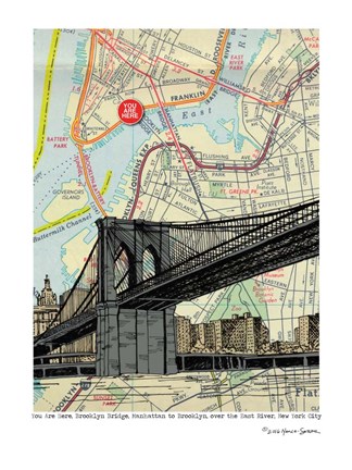 Framed Brooklyn Bridge - NYC Print