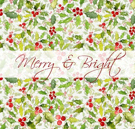 Framed Merry and Bright Print