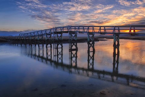 Framed Under the Boardwalk Print