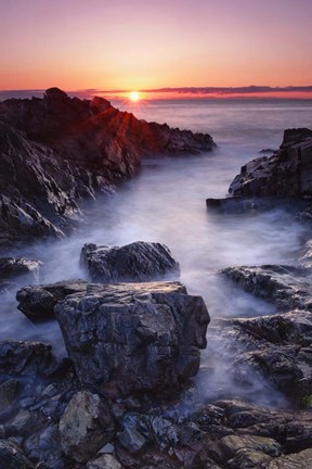 Framed Sunrise at Marginal Way Print