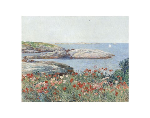 Framed Poppies, Isles of Shoals, 1891 Print