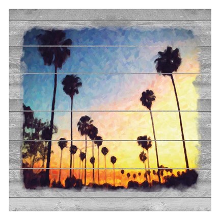 Framed Down Sunset Strip Print