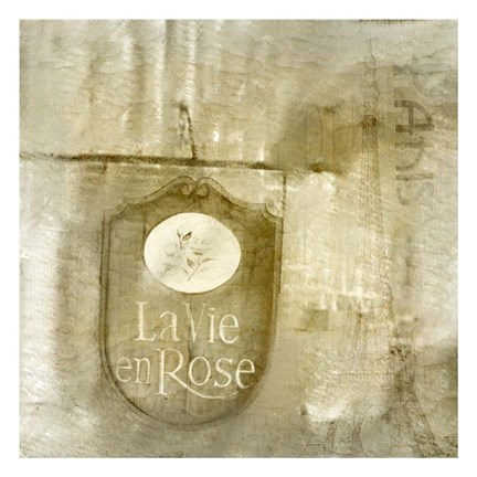 Framed LaVie en Rose Print