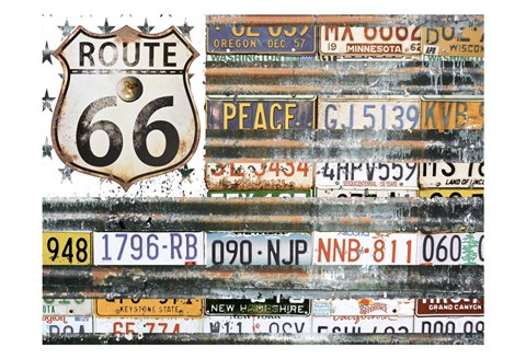 Framed Route 66 America Print