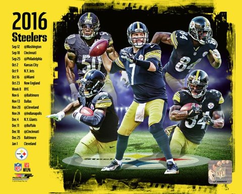 Framed Pittsburgh Steelers 2016 Team Composite Print