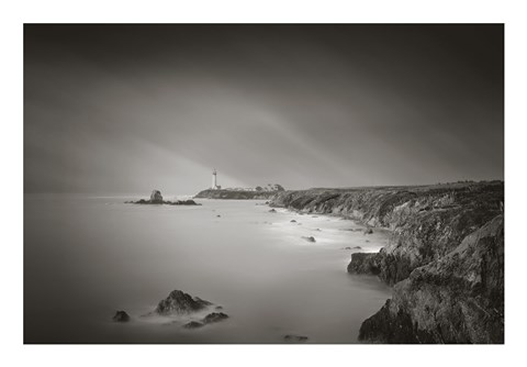 Framed Pigeon Point Lighthouse Print