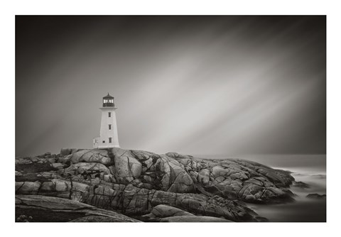 Framed Peggy&#39;s Cove Lighthouse Print