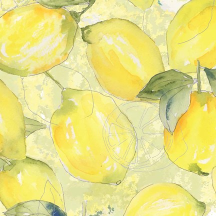 Framed Lemon Medley II Print