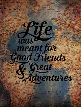 Framed Good Friends - Great Adventure Print