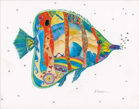 Framed Passion Fish I Print