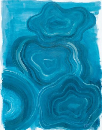 Framed Blue Agate Print