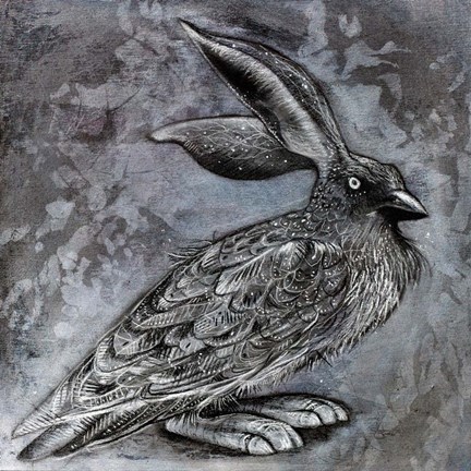 Framed Raven Rabbit Print