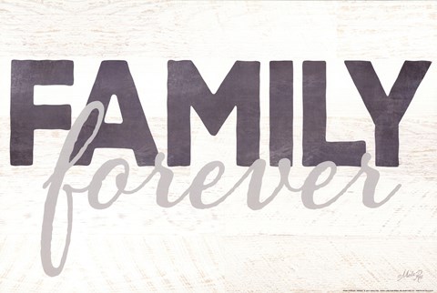 Framed Family Forever Print