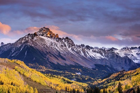 Framed Mountain Foliage 02 Print