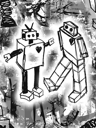 Framed Robot Love Print