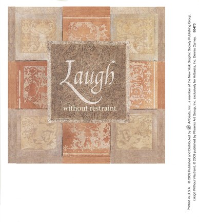 Framed Laugh Without Restraint Print