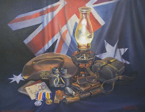 Framed Anzac Remembered Print