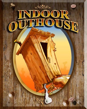 Framed Indoor Outhouse Print