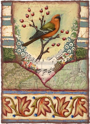 Framed Tisbury Bird Print