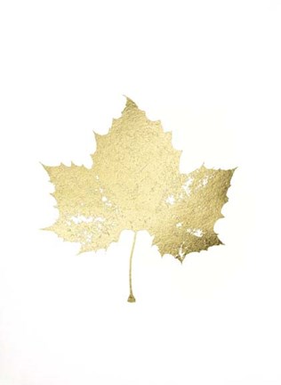 Framed Gold Foil Leaf II Print