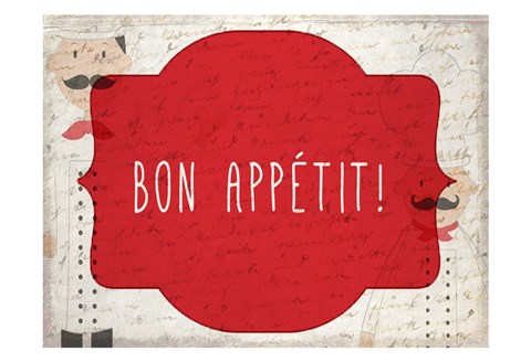 Framed Bon Appetit Print