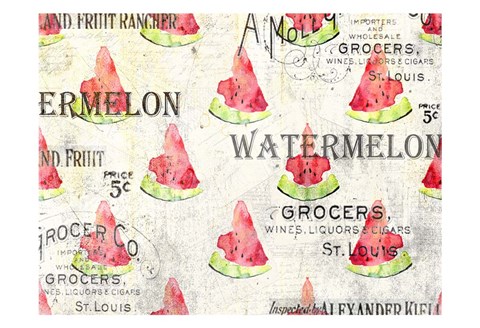 Framed Watermelon Summer 2 Print