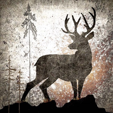 Framed Calling Deer Print