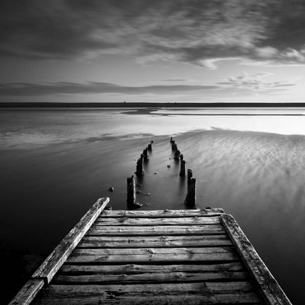 Framed Dorset Jetty II Print