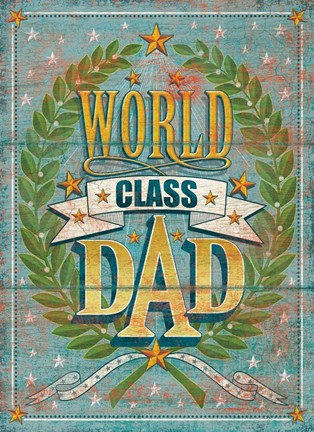 Framed World Class Dad Print