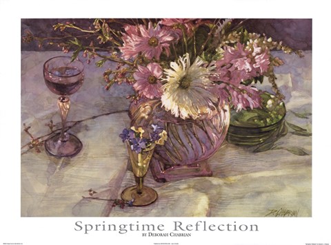 Framed Springtime Reflection Print