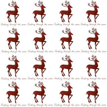Framed Reindeer Wrap Print