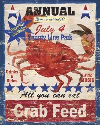Framed Crab Feed Print