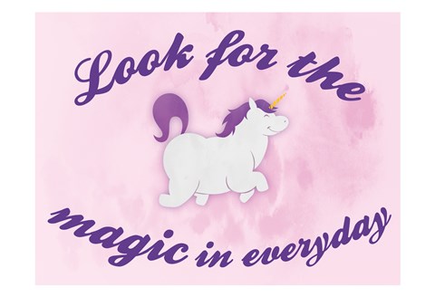 Framed Unicorn Magic Print