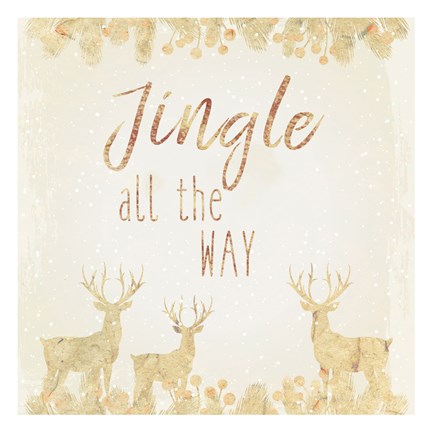 Framed Jingle All The Way Print