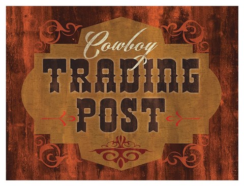 Framed Trading Post Print