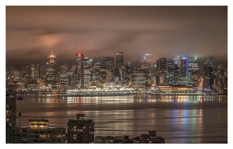 Framed Vancouver Night Print