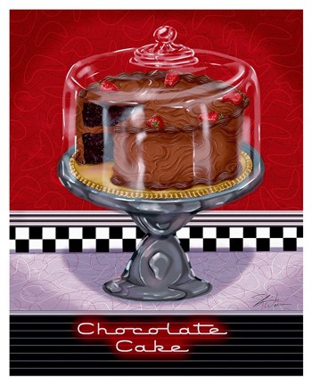 Framed Chocolate Cake Print