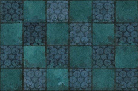 Framed Mosaic Tiles IV Print