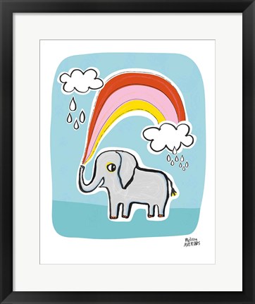 Framed Wild About You Elephant Print