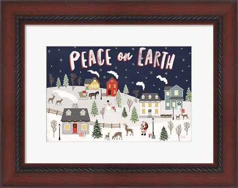 Framed Christmas Village II Print