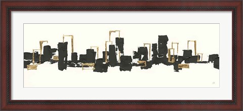 Framed Gilded City III Print