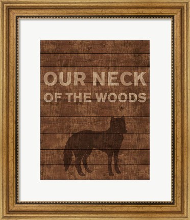 Framed Our Neck of the Woods Print