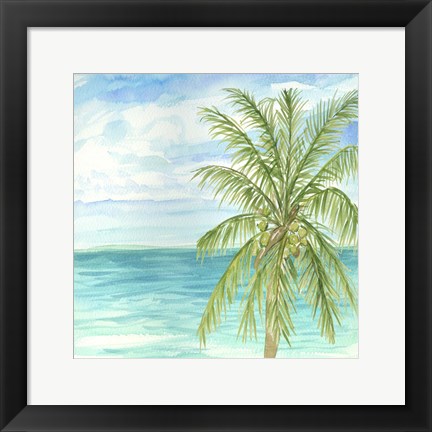 Framed Refreshing Coastal Breeze II Print