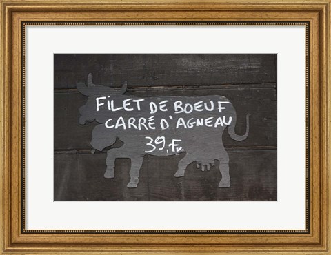 Framed Filet De Boeuf Print