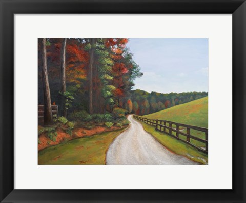 Framed Country Road I Print