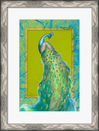 Framed Peacock Daze II Print